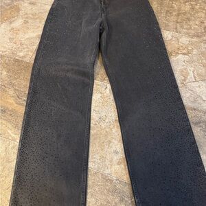Abercrombie & Fitch Black Straight Leg Jeans Classic Denim